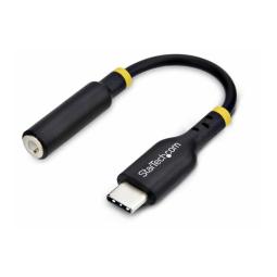 Adaptador usb tipo c a mini jack 3.5mm startech 12.7cm - macho - hembra - negro