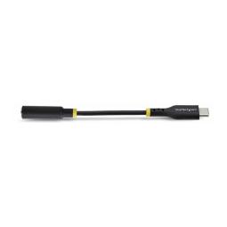 Adaptador usb tipo c a mini jack 3.5mm startech 12.7cm - macho - hembra - negro
