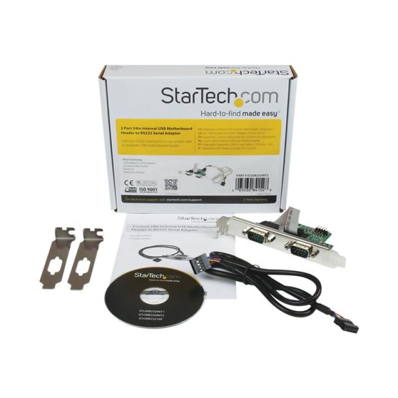 Bracket para placa base startech 2x rs232