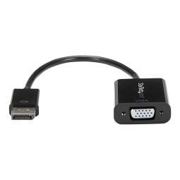 Cable displayport a vga startech 10cm - macho - hembra - negro
