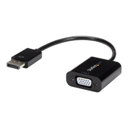 Cable displayport a vga startech 10cm - macho - hembra - negro