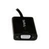 Cable displayport a vga startech 10cm - macho - hembra - negro
