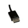 Cable displayport a vga startech 10cm - macho - hembra - negro