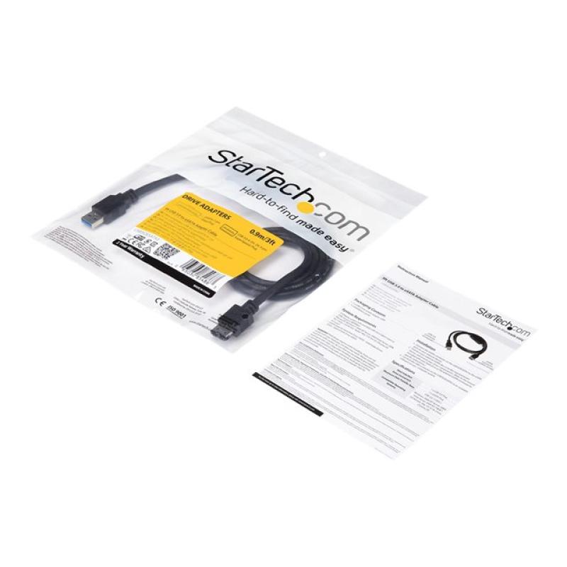 Cable usb 3.0 a sata 6gb - s startech 91cm - macho - macho - negro