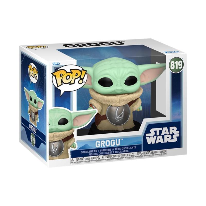 Funko pop star wars grogu with mudhorn chest armor