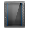 Armario rack mural 19 pulgadas phasak pro 15u 600x450 montado