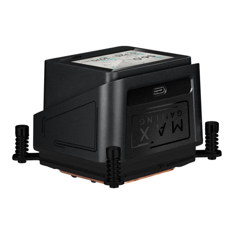Kit refrigeracion liquida asus max gaming lc 360 argb lcd 3x 120mm negro