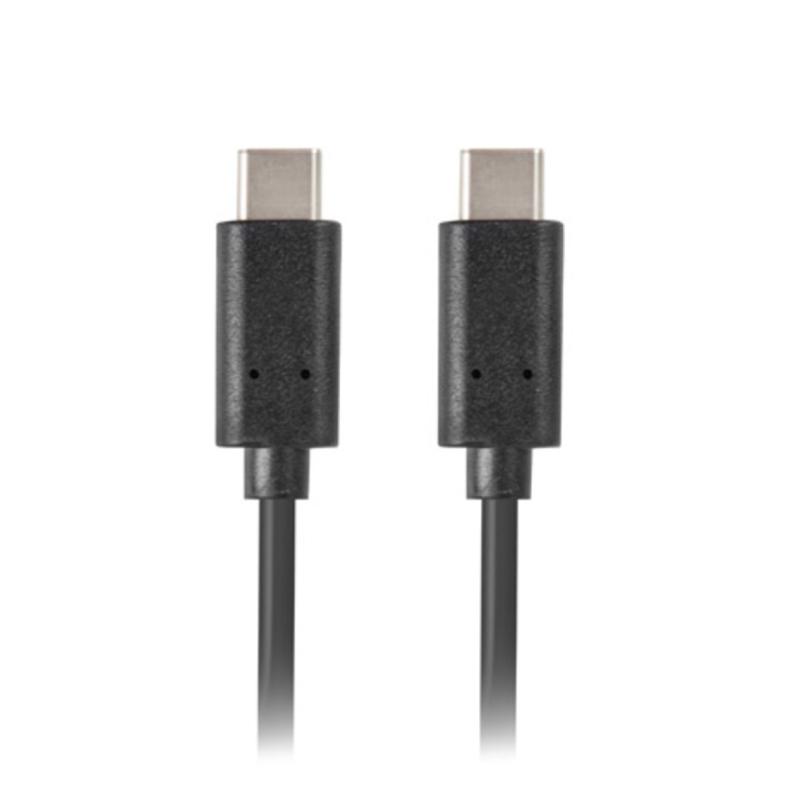 Cable usb tipo c lanberg 1.8m - macho - macho - negro