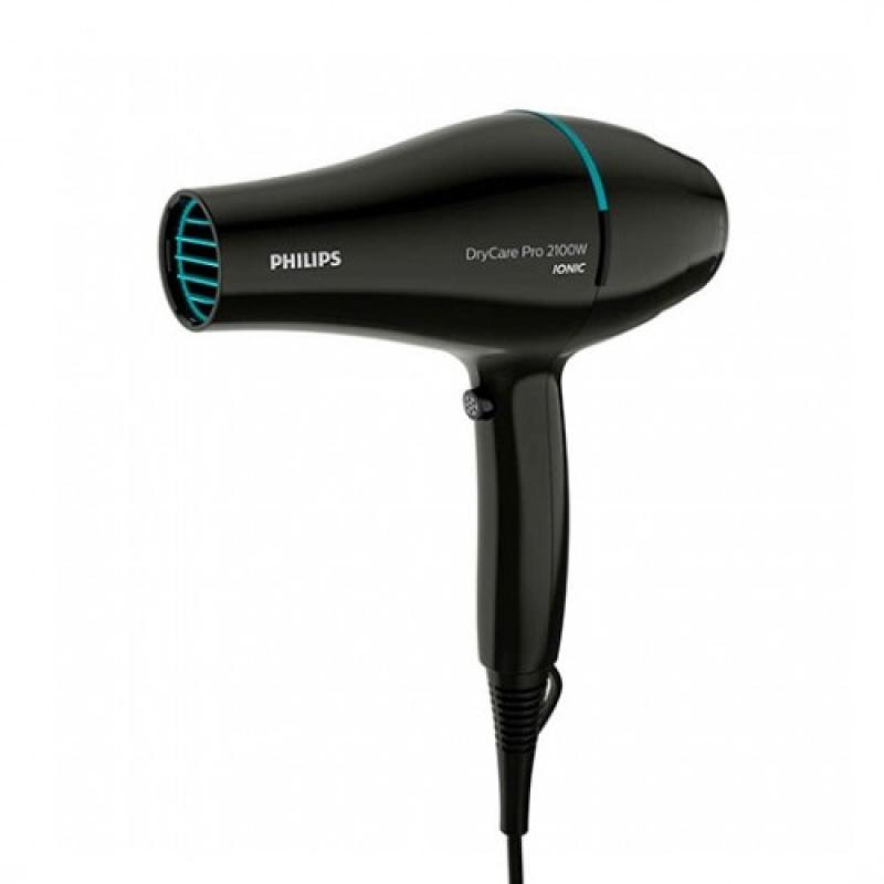 Secador de pelo philips drycare advanced pro negro - 2100w - ionizador - frio - boquilla 9mm - cable 1.8m - 6 posiciones
