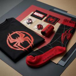 Camiseta corta single jersey set spiderman m