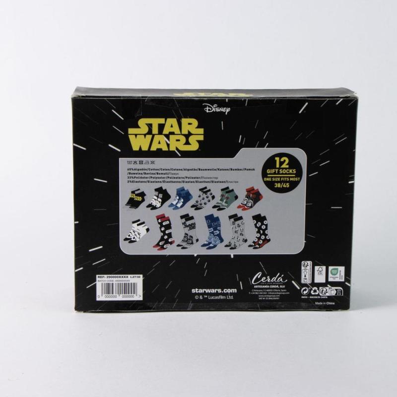 Pack calcetines 12 piezas star wars