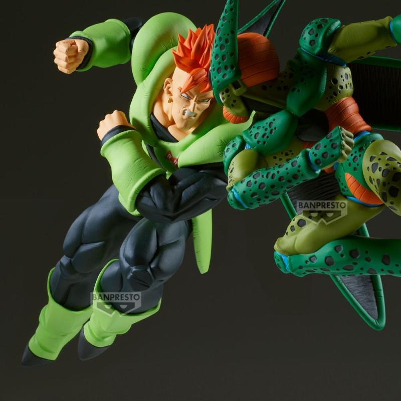Figura banpresto dragon ball z match makers android 16(vs cell) 17cm