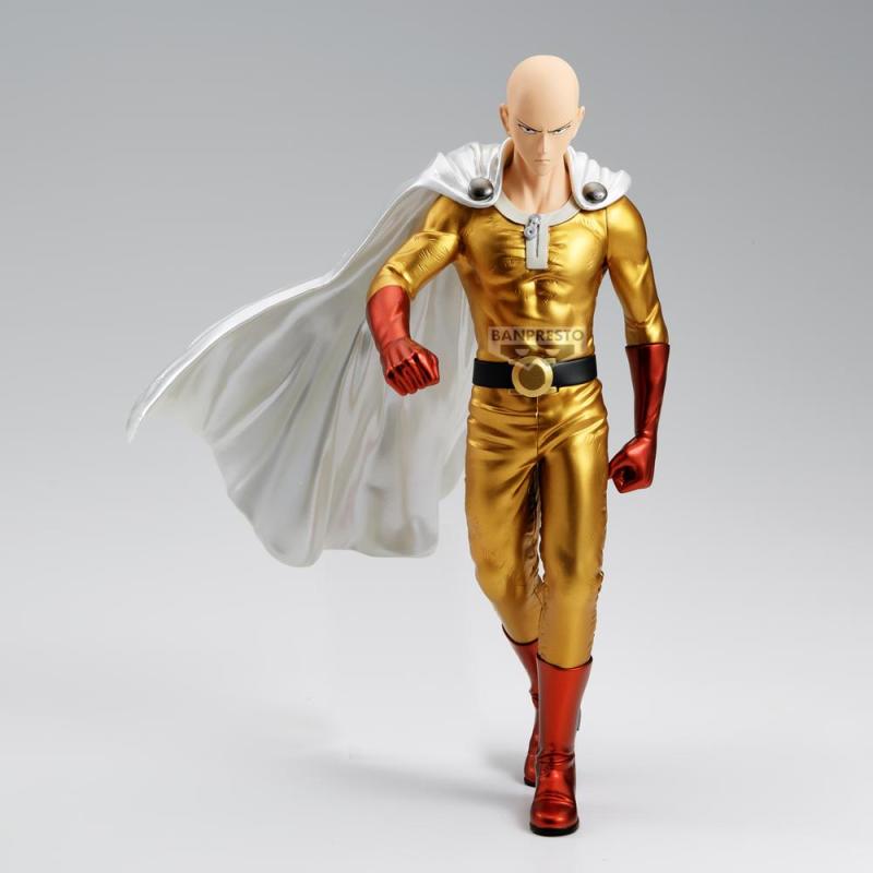 Figura banpresto one punch man grandista saitama metallic ver. 27cm
