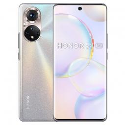 Telefono movil smartphone honor 50 frost crystal 5g 6.57pulgadas -  256gb rom -  8gb ram -  108mp+8+2+2mpx - 16mpx -  4300mah - 