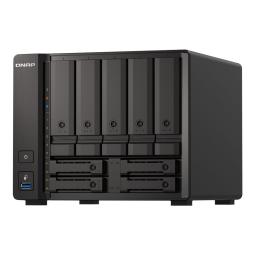 Servidor nas qnap ts - h973ax - 8g 8gb 2.5g - 10g 9 compartimentos