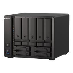 Servidor nas qnap ts - h973ax - 8g 8gb 2.5g - 10g 9 compartimentos