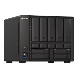 Servidor nas qnap ts - h973ax - 8g 8gb 2.5g - 10g 9 compartimentos