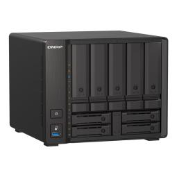 Servidor nas qnap ts - h973ax - 8g 8gb 2.5g - 10g 9 compartimentos