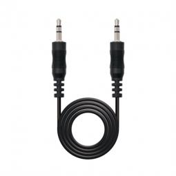 Cable audio jack 3.5mm nanocable 10m -  macho - macho -  negro - Imagen 1
