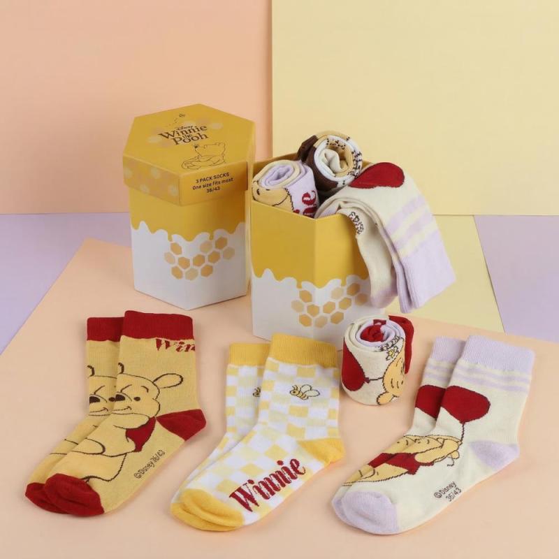 Pack calcetines 3 piezas disney winnie the pooh