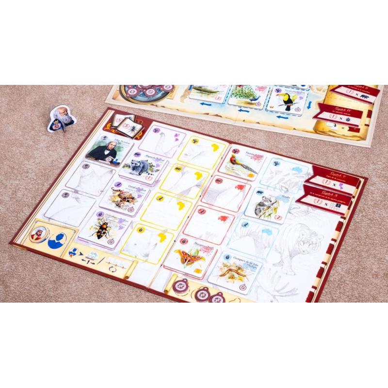 Juego de mesa tras los pasos de darwin