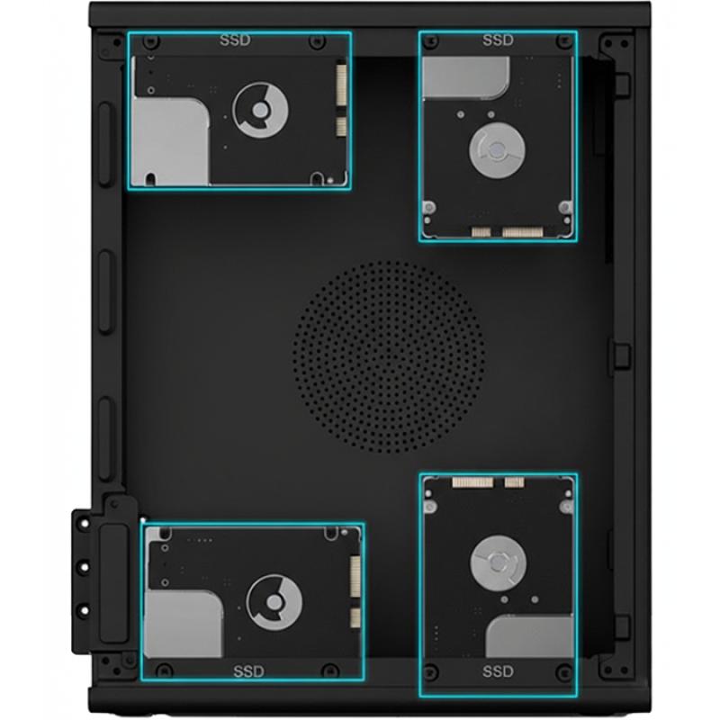Caja ordenador coolbox matx slim t100 usb - c 3.2 gen1 full metal s - fte + 1 vent. 90mm