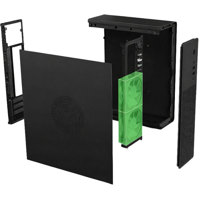 Caja ordenador coolbox matx slim t100 usb - c 3.2 gen1 full metal s - fte + 1 vent. 90mm