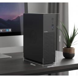 Caja ordenador coolbox matx slim t100 usb - c 3.2 gen1 full metal s - fte + 1 vent. 90mm