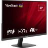 Monitor led 27 pulgadas viewsonic va2708 - 4k - hd ips - 4k uhd - dp - hdmi - 60hz - 4ms