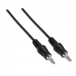 Cable audio estereo jack 3.5mm nanocable 1.5m negro -  macho - macho - Imagen 1