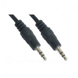 Cable audio estereo jack 3.5mm nanocable 5m -  macho - macho -  negro - Imagen 1