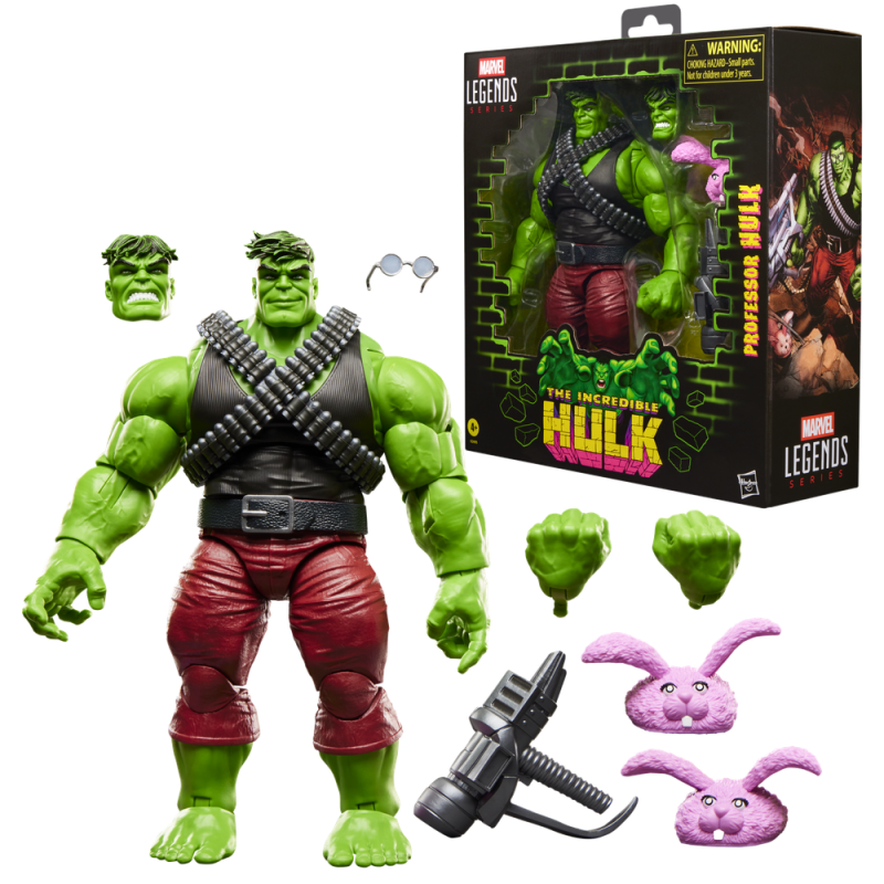 Figura hasbro marvel legends series the incredible hulk professor hulk