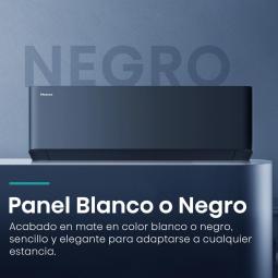 Aire acondicionado split hisense uni pure clase a+++ - a++ 3010fg - h 3354 kcal - h wifi negro