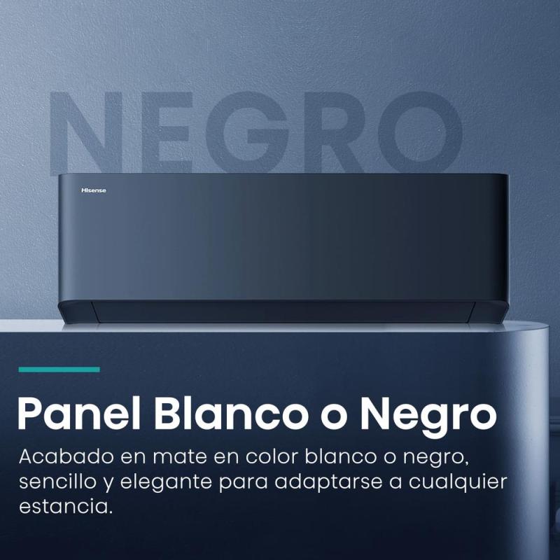 Aire acondicionado split hisense uni pure clase a+++ - a++ 3010fg - h 3354 kcal - h wifi negro