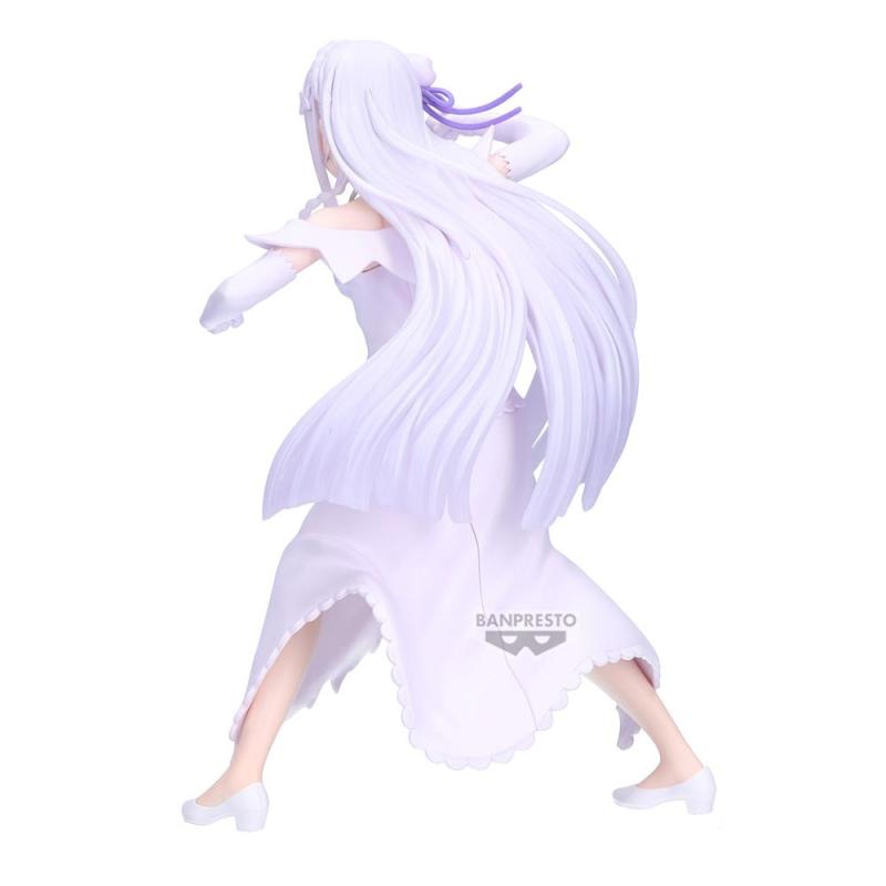 Figura banpresto re:zero starting life in another world espresto excite motions emilia 22cm