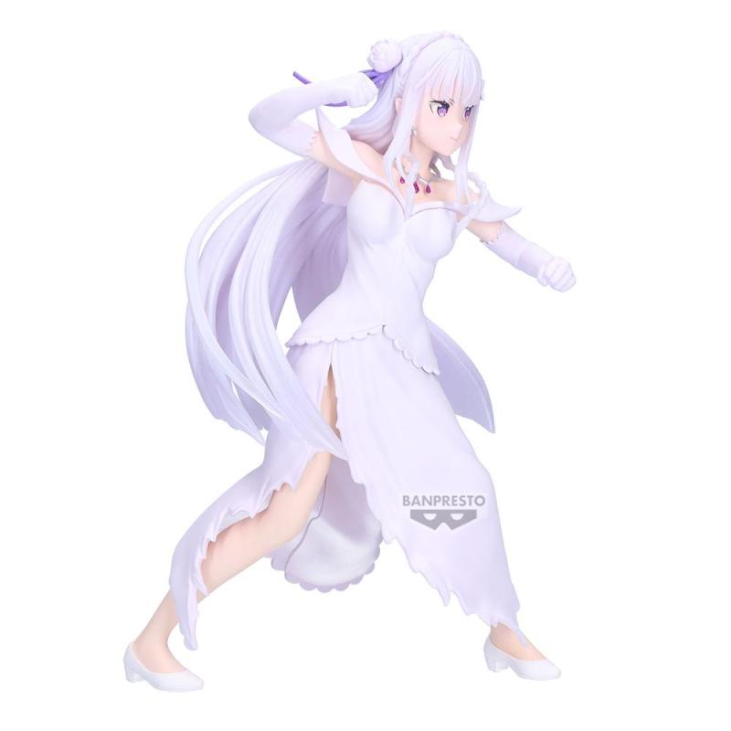Figura banpresto re:zero starting life in another world espresto excite motions emilia 22cm