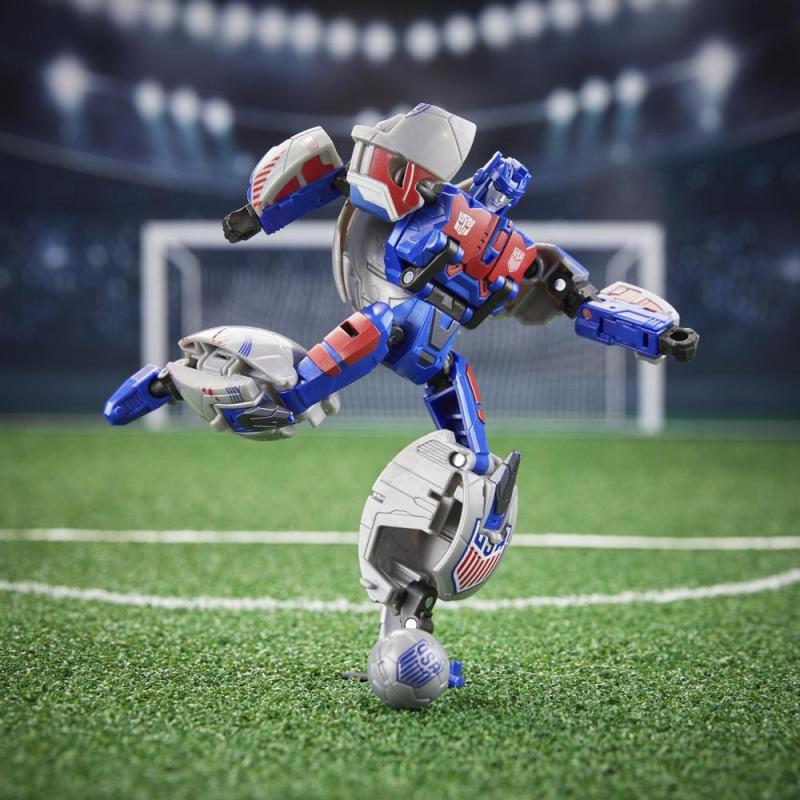 Figura hasbro transformers futbol 2 en 1 breakway