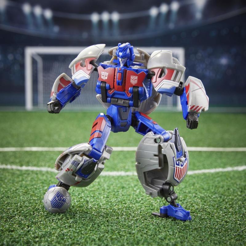 Figura hasbro transformers futbol 2 en 1 breakway