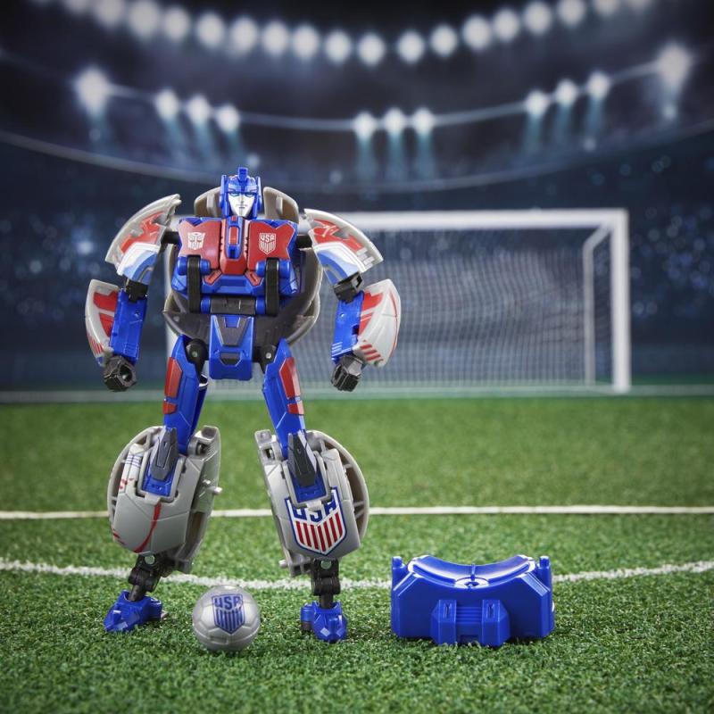 Figura hasbro transformers futbol 2 en 1 breakway
