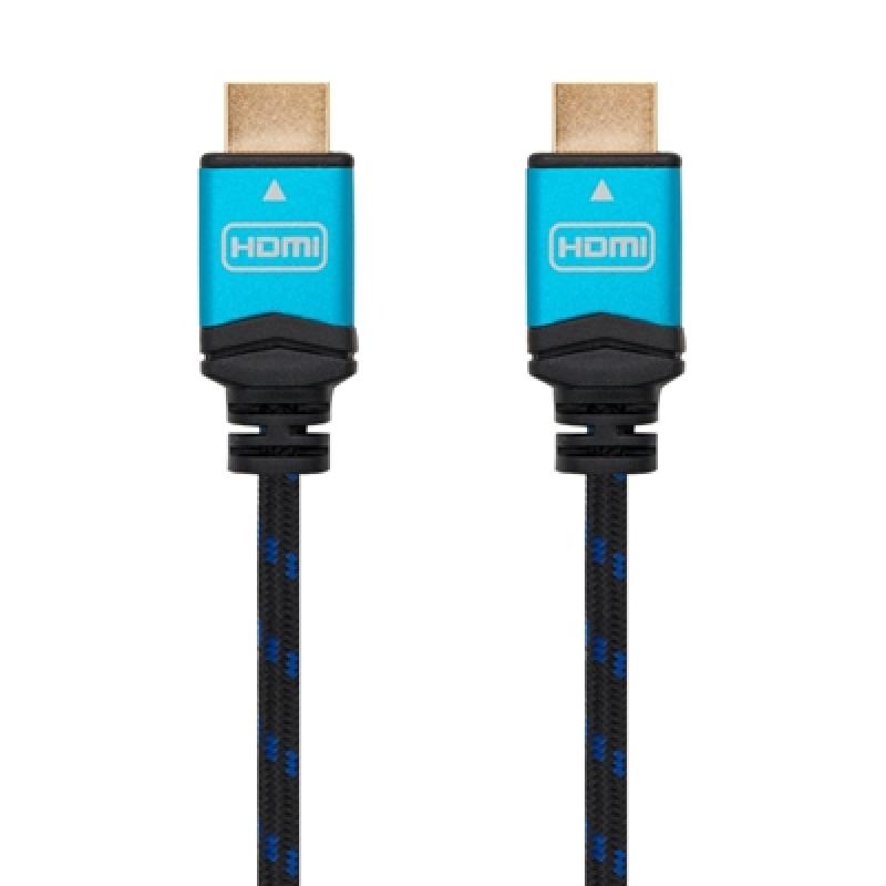 Cable hdmi 2.0 nanocable 4k 0.5m -  macho - macho -  negro - Imagen 1