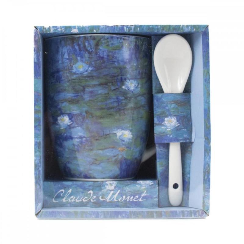 Taza y cuchara enesco nenúferas claude monet