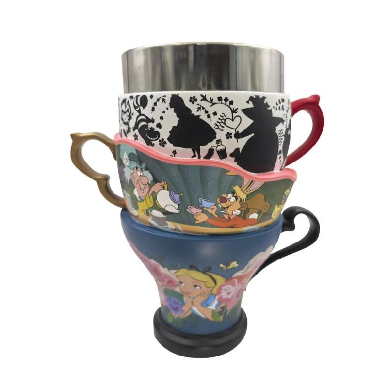 Copa decorativa enesco alicia en el país de las maravillas