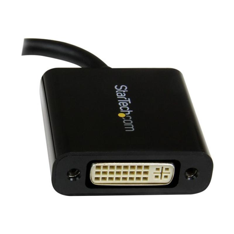 Adaptador mini dp a dvi startech 17cm - macho - hembra - negro