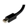 Adaptador mini dp a dvi startech 17cm - macho - hembra - negro