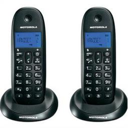 Telefono motorola c1002lb+ duo wireless inalambrico negro - Imagen 1