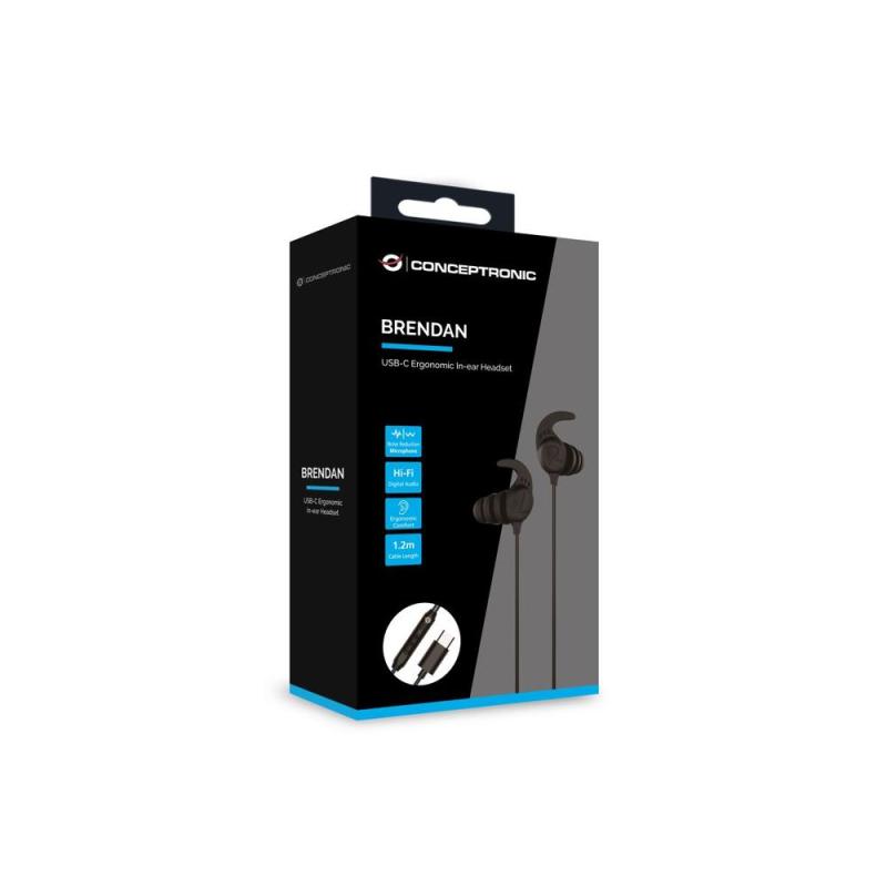 Auriculares conceptronic brendan05b negro
