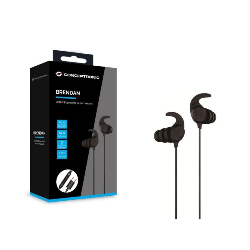 Auriculares conceptronic brendan05b negro