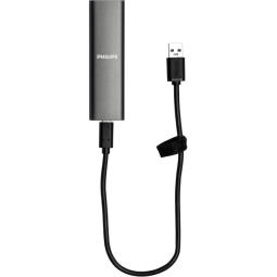 Disco duro externo ssd philips ultra slim 500gb m.2 usb tipo c gris