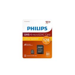 Tarjeta memoria micro sdxc philips 128gb clase 10 + adaptador sd
