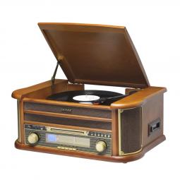 Tocadiscos retro denver mcr - 50mk3 -  usb - aux - radio - cd - casete - Imagen 1